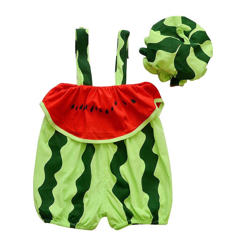 Baby Kleidung Wassermelone Kürbis Kostüm Outfit Tiger Cosplay Tier Herbst Sommer Kigurumi Baumwolle Baby Niedlich Strampler Pyjamas 90 grün von Joom DACH