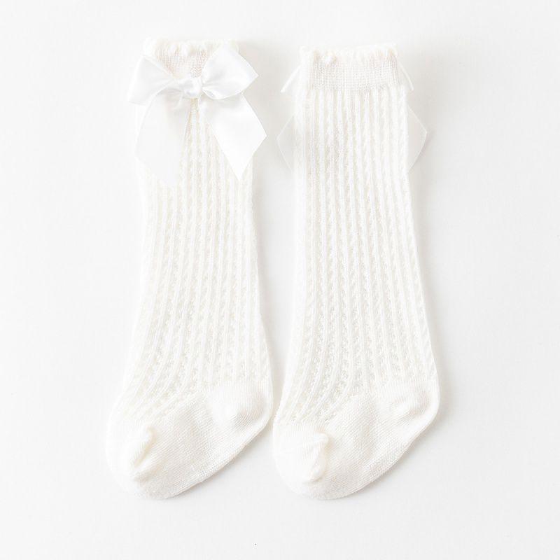 Baby-Kniestrümpfe, weiß, niedliche Schleife, Infent-Socken für Neugeborene, Netzsocken für Mädchen und Jungen 0-1Y weiß Baby-Kniestrümpfe, weiß, niedliche Schleife, Infent-Socken für Neugeborene, Netzsocken für Mädchen und Jungen 0-1Y weiß von Joom DACH