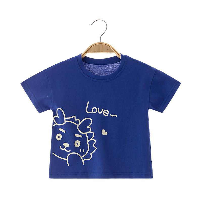 Baby Kurzarm Baumwoll-T-Shirt 0-3 Jahre Junge Baby Mädchen Halbarm Ultradünnes Kinder Oberteil Sommerhemd Kinderbekleidung 100cm von Joom DACH