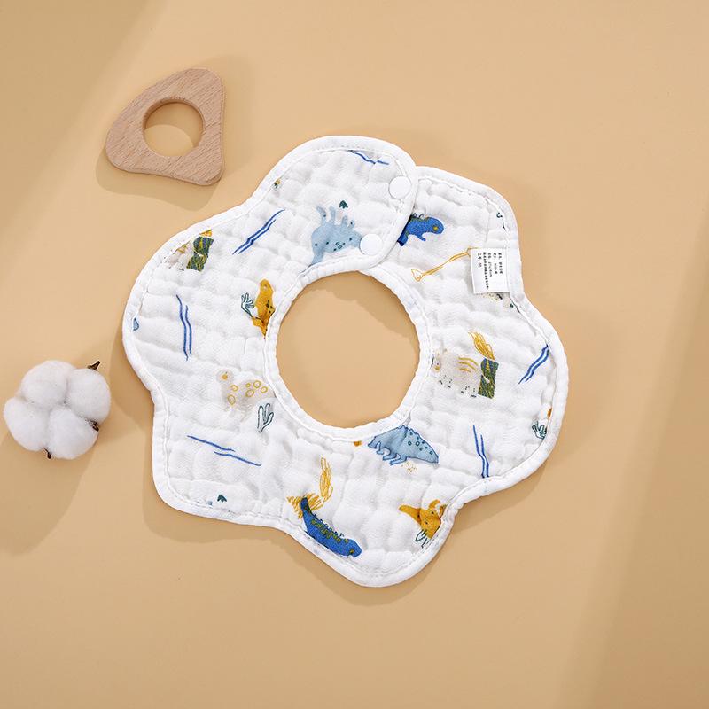 Baby Lätzchen 360 Grad Rotation 8 Schichten Gaze Musselin Baby Kinder Bandana Spucktuch Weiche Neugeborenen Säugling Speichel Handtuch Baby Zeug von Joom DACH