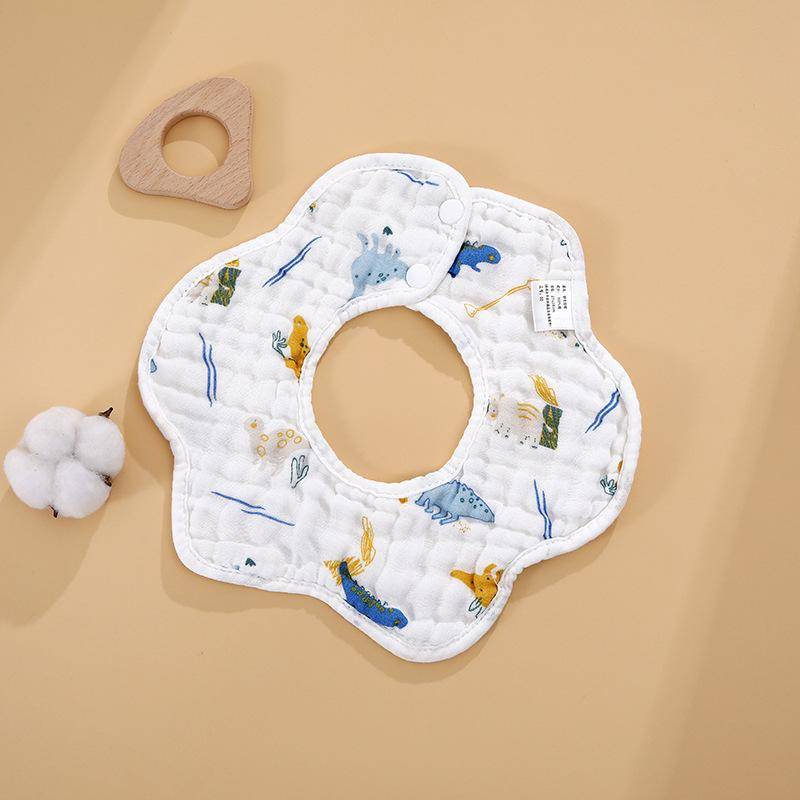 Baby Lätzchen 360 Grad Rotation 8 Schichten Gaze Musselin Baby Kinder Bandana Spucktuch Weiche Neugeborenen Säugling Speichel Handtuch Baby Zeug von Joom DACH