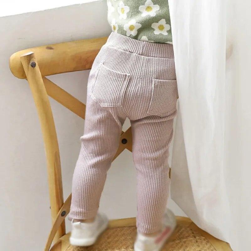 Baby Mädchen Jungen Leggings Baumwolle Große PP Hosen Frühling Herbst Kinder Mädchen Hosen Hohe Taille Lange Hosen Kinder Hose 90 von Joom DACH