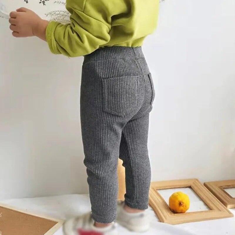 Baby Mädchen Jungen Leggings Baumwolle Große PP Hosen Frühling Herbst Kinder Mädchen Hosen Hohe Taille Lange Hosen Kinder Hose 90 von Joom DACH