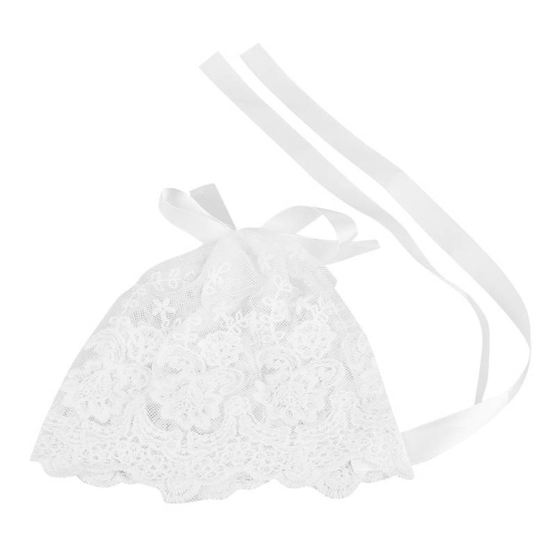 Baby Mädchen Säugling Spitze Hut Foto Requisiten Mützen Mütze Party Kostüm Kopfbedeckung Weiß weiß von Joom DACH