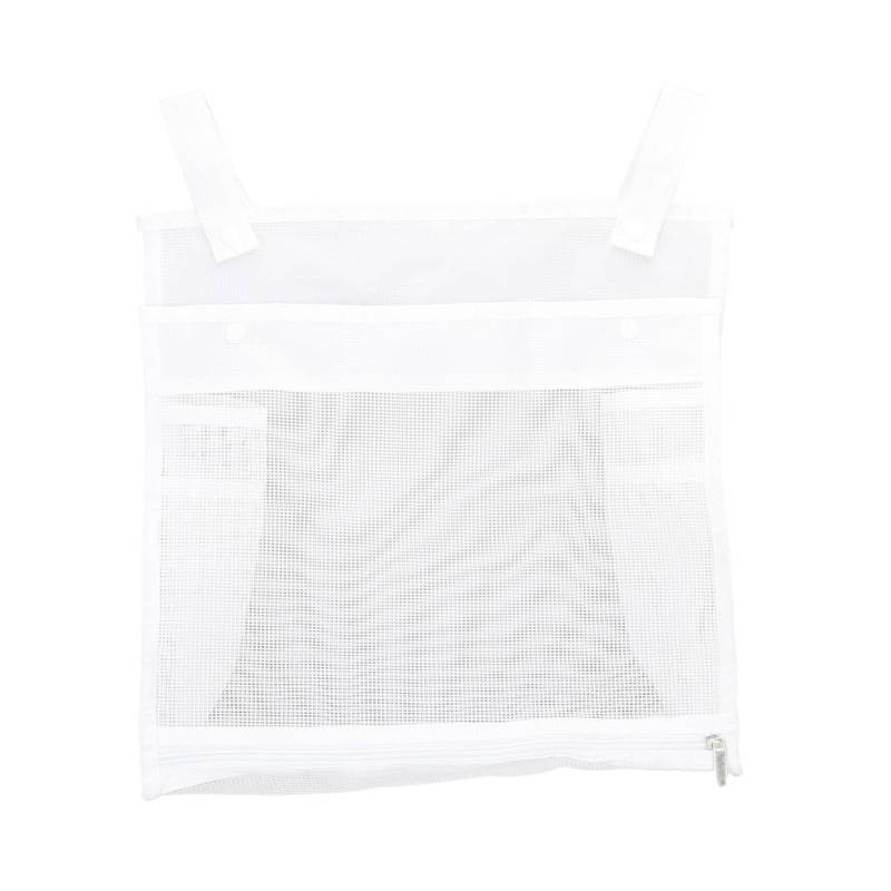 Baby Netz Badspielzeug Organizer Großes Fassungsvermögen Kinder Badezimmer Spielzeughalter Druckknopf Reißverschluss Aufbewahrungstasche weiß von Joom DACH