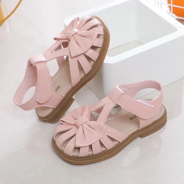 Baby Sandalen für Mädchen Peep-Toe Atmungsaktive Schleife Prinzessin Kinder Mode Weiche Sommer Mädchen Sandalen Niedlich Vielseitig 28 rosa von Joom DACH
