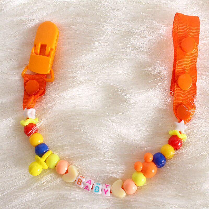 Baby Schnuller Clips Neugeborene Perlen Anti-verloren Kette Spielzeug Neugeborene Baby Dummy Schnuller Clips für Beißring Brustwarzen Zahnpflege orange Baby Schnuller Clips Neugeborene Perlen Anti-verloren Kette Spielzeug Neugeborene Baby Dummy Schnuller Clips für Beißring Brustwarzen Zahnpflege orange von Joom DACH