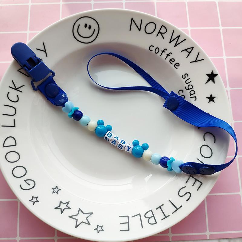 Baby Schnuller Clips Neugeborenen Perlen Anti-verloren Kette Spielzeug für Beißring Brustwarzen Zahnpflege 42cm dunkelblaue Baby Schnuller Clips Neugeborenen Perlen Anti-verloren Kette Spielzeug für Beißring Brustwarzen Zahnpflege 42cm dunkelblaue von Joom DACH