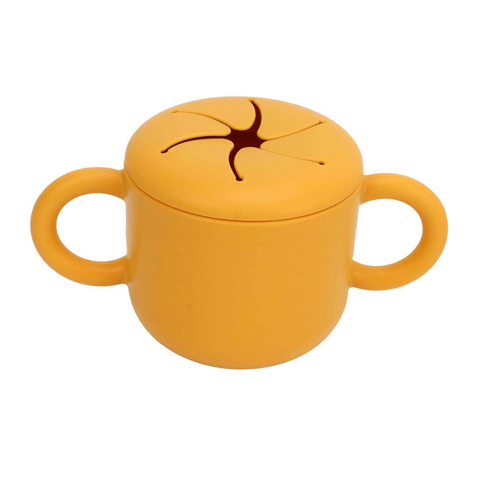 Baby Silikon Snack Tasse Mehrzweck Sichere Gesunde Tragbare Doppel Ohr Design Baby Snack Topf für von Joom DACH