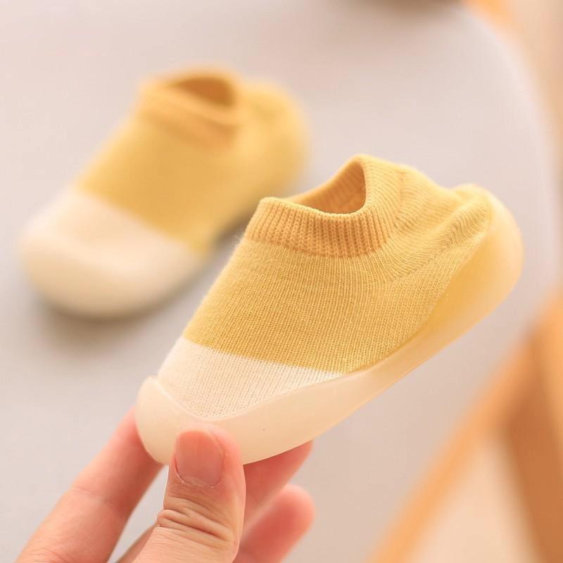 Baby Socken Schuhe Kleinkinder Kinder Jungen Schuhe Puppe Weiche Sohlen Kind Boden Sneaker BeBe Kleinkind Mädchen Erste Wanderer 6-12Months gelb von Joom DACH
