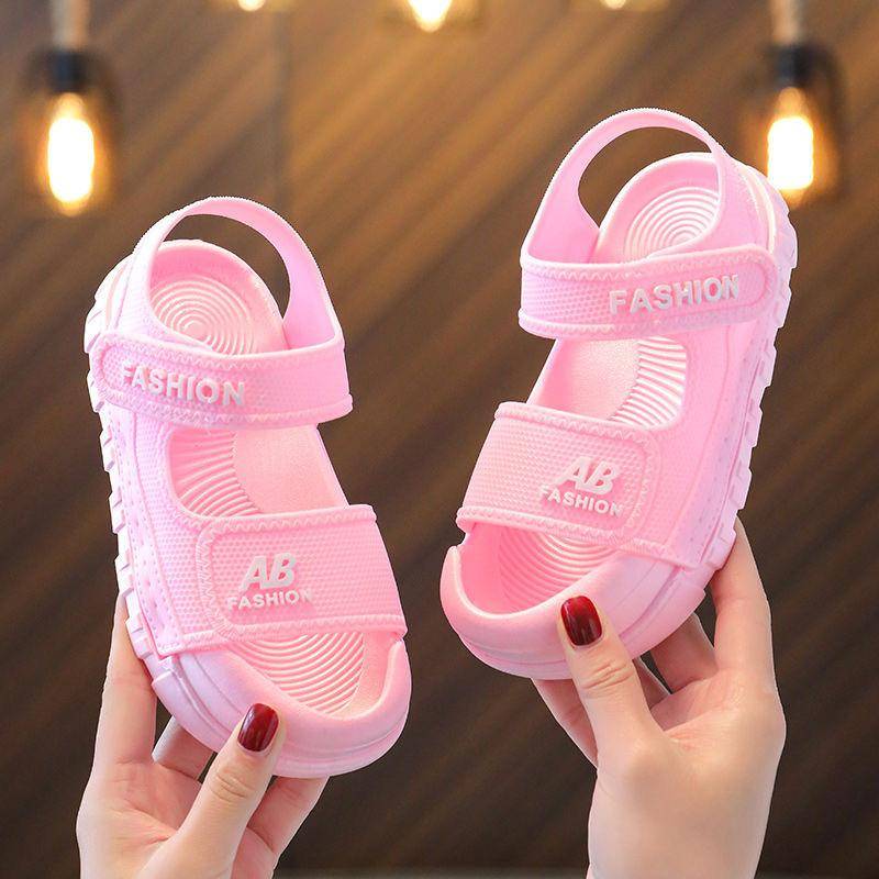 Baby Sommer Neue kinder Weiche Sohle Strand Schuhe Jungen Sport Sandalen Atmungsaktive Baotou Baby Schuhe männer Sommer 25/26 von Joom DACH