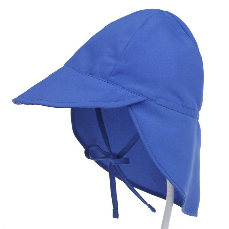 Baby-Sonnenschutz-Mütze, verstellbare Sommer-Babymütze für Jungen und Mädchen, Kinder-Mütze L(48-54cm) blau von Joom DACH