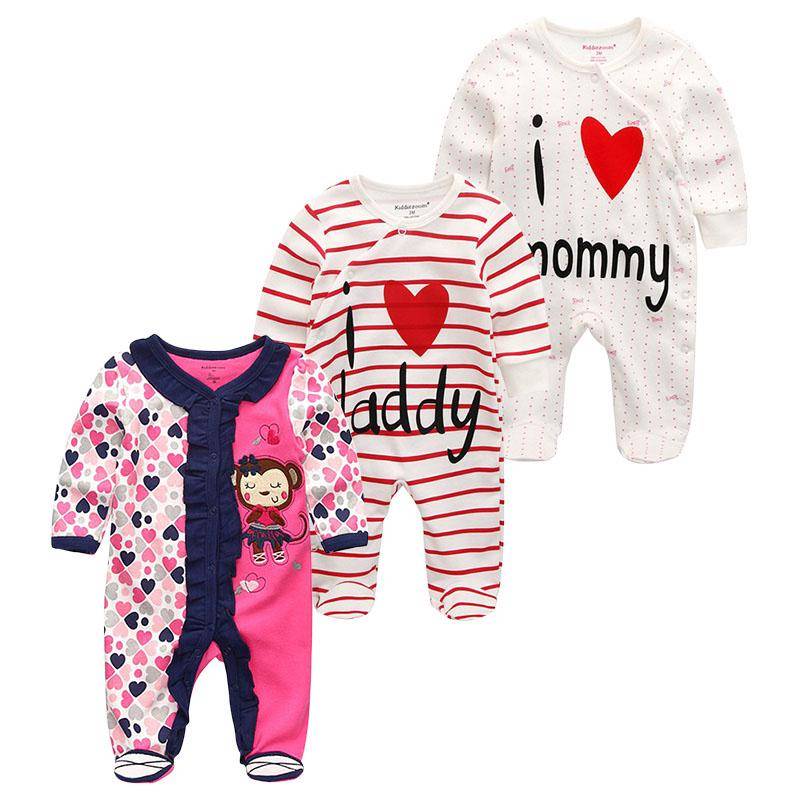 Baby Strampler Frühling Neugeborenen Baby Kleidung Für Mädchen Jungen Langarm ropa bebe Overall Baby Kleidung junge infantil Kleidung 12M von Joom DACH