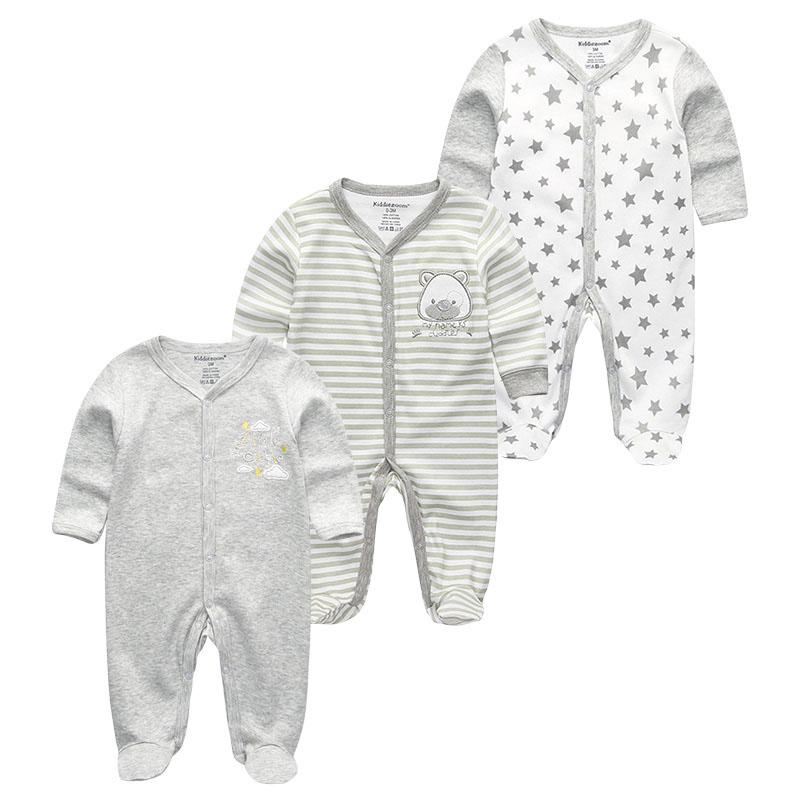 Baby Strampler Frühling Neugeborenen Baby Kleidung Für Mädchen Jungen Langarm ropa bebe Overall Baby Kleidung junge infantil Kleidung 3M von Joom DACH