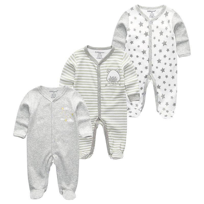 Baby Strampler Frühling Neugeborenen Baby Kleidung Für Mädchen Jungen Langarm ropa bebe Overall Baby Kleidung junge infantil Kleidung 3M von Joom DACH