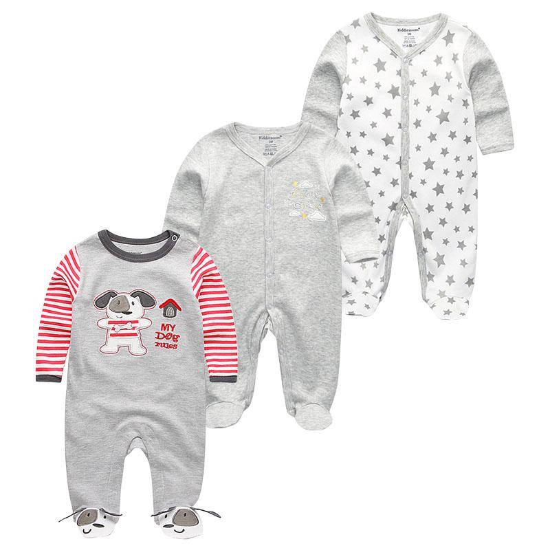Baby Strampler Frühling Neugeborenen Baby Kleidung Für Mädchen Jungen Langarm ropa bebe Overall Baby Kleidung junge infantil Kleidung 3M von Joom DACH