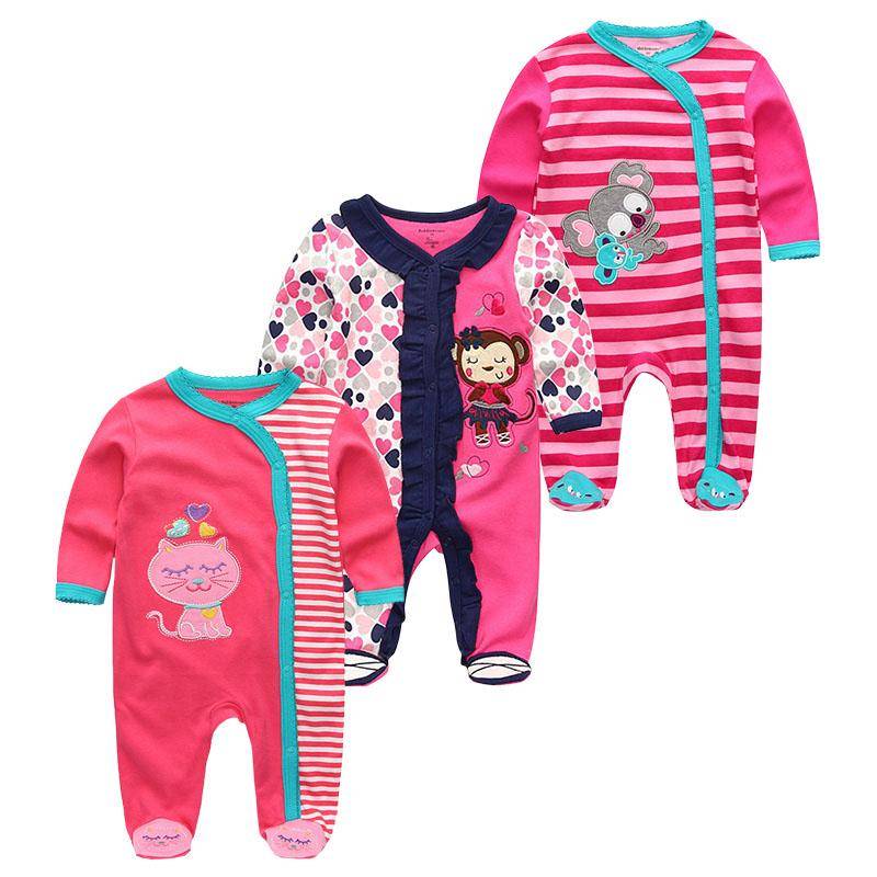 Baby Strampler Frühling Neugeborenen Baby Kleidung Für Mädchen Jungen Langarm ropa bebe Overall Baby Kleidung junge infantil Kleidung 3M von Joom DACH