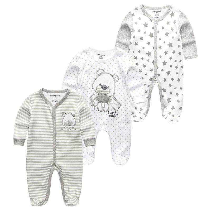 Baby Strampler Frühling Neugeborenen Baby Kleidung Für Mädchen Jungen Langarm ropa bebe Overall Baby Kleidung junge infantil Kleidung 3M von Joom DACH