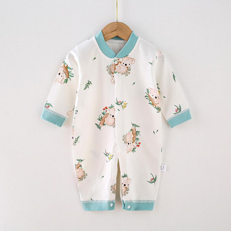 Baby-Strampler mit langen Ärmeln aus gekämmter Baumwolle für Neugeborene – Frühling & Herbst 66cm von Joom DACH