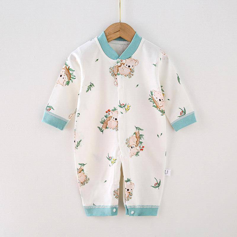 Baby-Strampler mit langen Ärmeln aus gekämmter Baumwolle für Neugeborene – Frühling & Herbst 66cm von Joom DACH