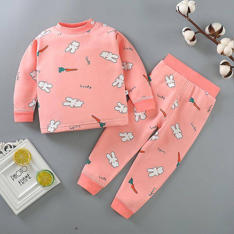 Baby Thermounterwäsche-Set: Plüschiger, dicker Pyjama für Jungen und Mädchen 130cm Baby Thermounterwäsche-Set: Plüschiger, dicker Pyjama für Jungen und Mädchen 130cm von Joom DACH