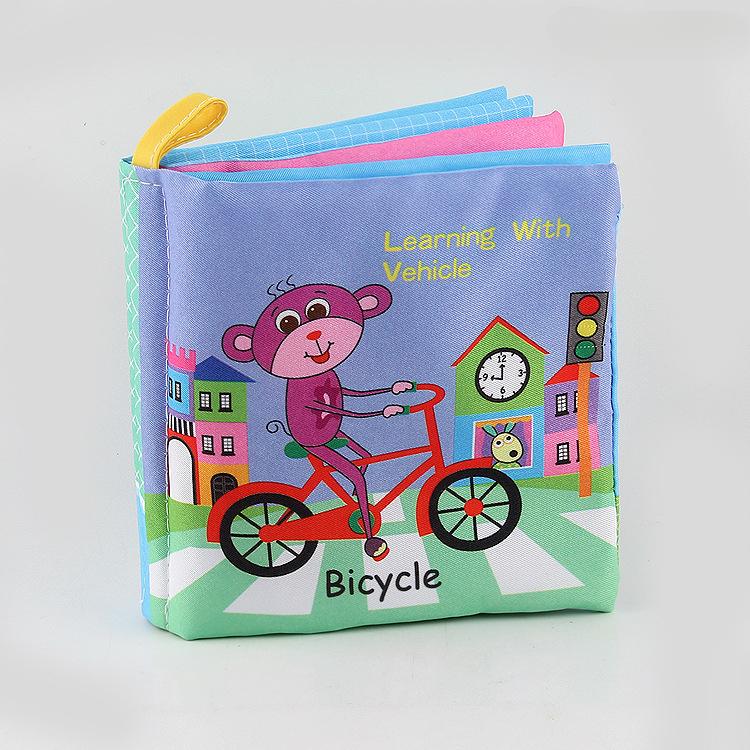Baby Tuch Buch Früchte Tiere Erkennen Puzzle Buch Infant Kinder Früh Lernen Bildungs ​​Stoff Bücher Spielzeug Transportation bunt von Joom DACH