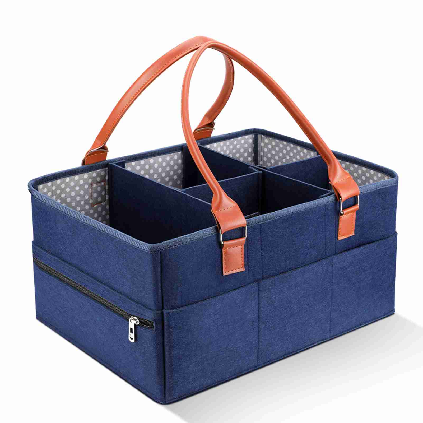 Baby-Windel-Caddy-Organizer, großer tragbarer Windel-Aufbewahrungskorb mit abnehmbarer Trennwand von Joom DACH