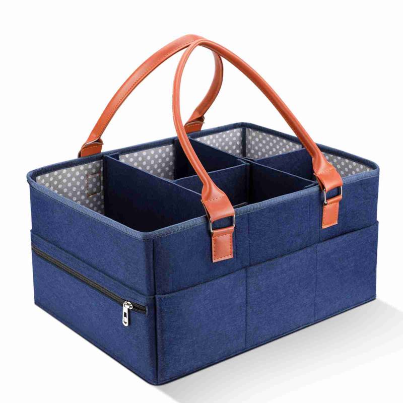 Baby-Windel-Caddy-Organizer, großer tragbarer Windel-Aufbewahrungskorb mit abnehmbarer Trennwand von Joom DACH