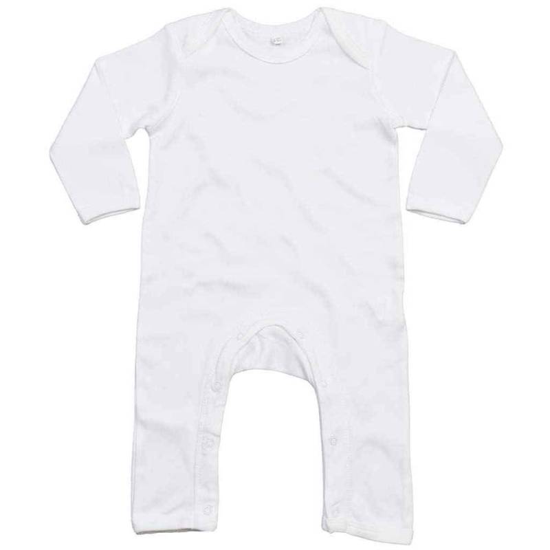 Babybugz Baby Langarm-Strampler 3-6 Months weiß von Joom DACH