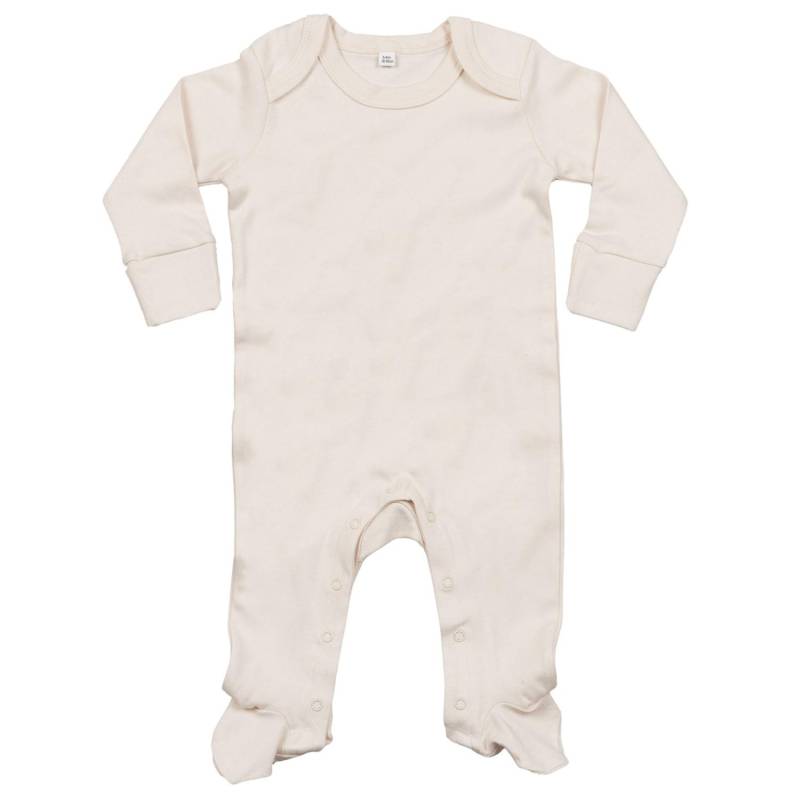 Babybugz Baby Strampler mit integrierten Kratzhandschuhen 6-12 beige Babybugz Baby Strampler mit integrierten Kratzhandschuhen 6-12 beige von Joom DACH