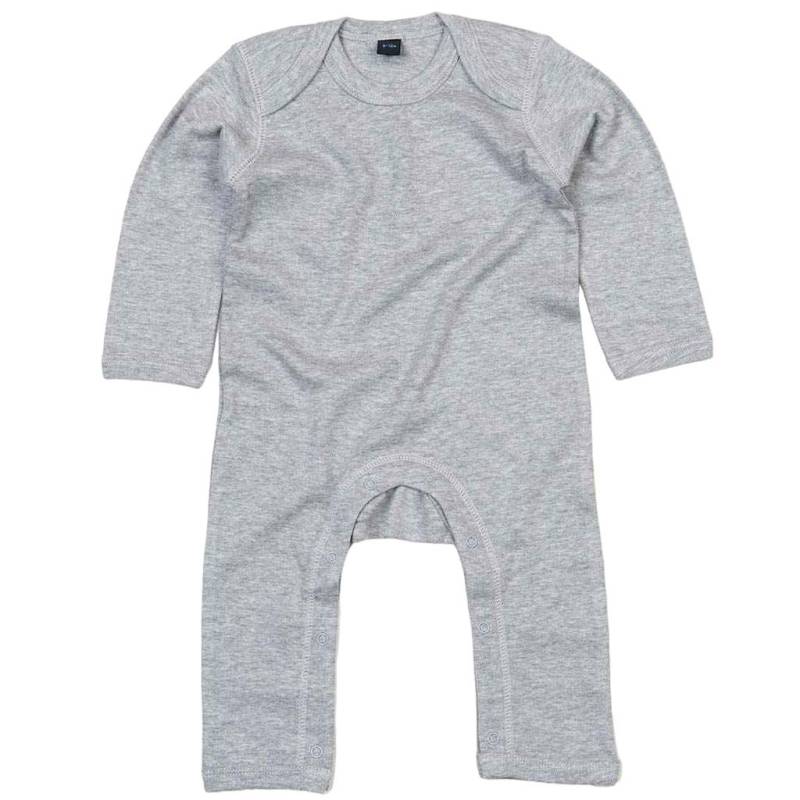 Babybugz Langarm-Strampler in Babymeliert 12-18 grau von Joom DACH