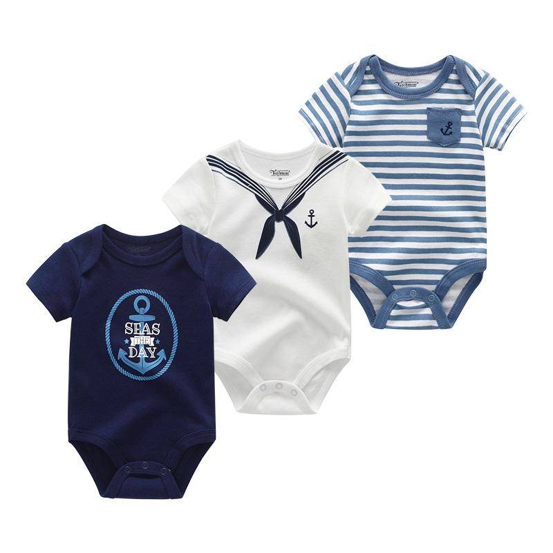 Babykleidung Säuglingsbodysuits Kurzarm Kleinkindkleidung Junge Mädchen Kleidung Baby Strampler Kostüme 12M von Joom DACH