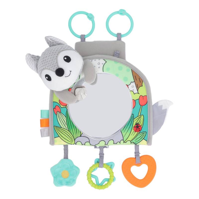 Babyspielzeug für das Auto mit Spiegel fördert sensorische Feinmotorik Weicher Stoff Rückwärts gerichteter Spiegel Auto von Joom DACH