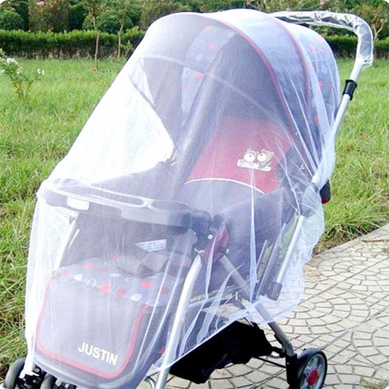 Babywagen-Moskitonetz, universeller Kinderwagen, vollständige Abdeckung, Moskitonetz, Kinderwagenschutz, Fliegeninsekt weiß von Joom DACH