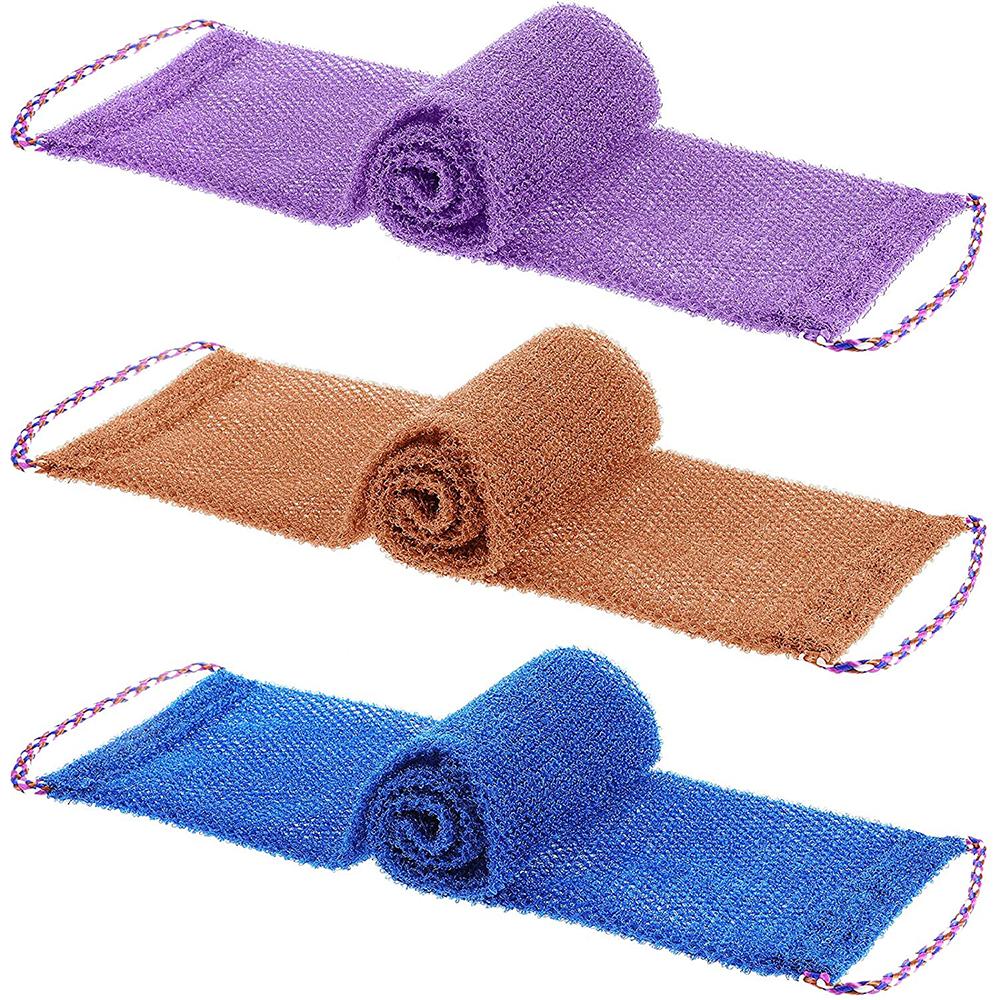 Bad Körper Peeling Lange Netz Dusche Körper Peeling Zurück Wäscher Haut Reinigung Werkzeug Bad Waschen Handtuch violett von Joom DACH