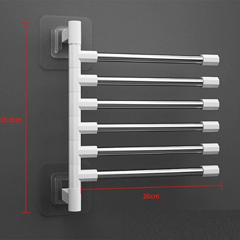 Bad Rotation Handtuch Lagerung Rack Punch-Freies Edelstahl Organizer Regal Hängen Wand Regale Saugnapf Wc Halter von Joom DACH