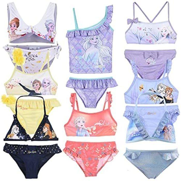 Badeanzug Bikini 2-teilig - Disney - Frozen 2 - Lila - Mädchen - Offizielles Produkt von Joom DACH
