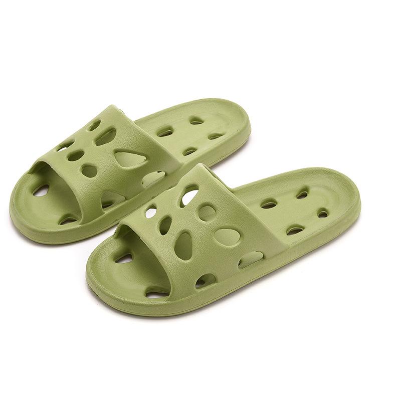 Badehaus-Käse-Duschpantoffeln, leichtes, wasserundurchlässiges Strand-Flip-Flop, schwimmendes Wasser, das schnell trocknet, Sandalen für Damen 38/39 grün von Joom DACH