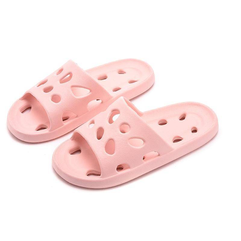 Badehaus-Käse-Duschpantoffeln, leichtes, wasserundurchlässiges Strand-Flip-Flop, schwimmendes Wasser, das schnell trocknet, Sandalen für Damen 38/39 rosa von Joom DACH