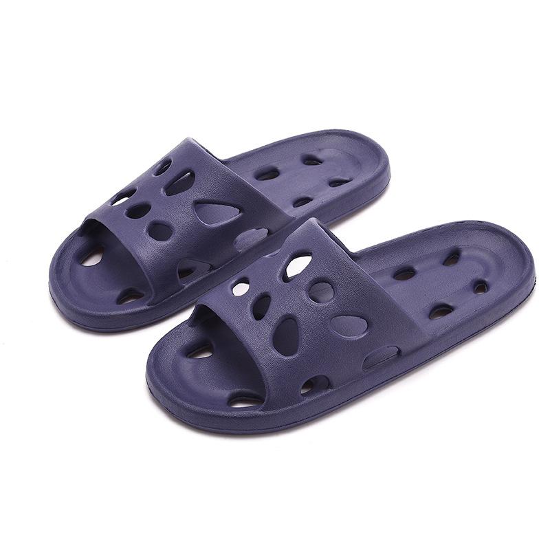 Badehaus-Käse-Duschpantoffeln, leichtes, wasserundurchlässiges Strand-Flip-Flop, schwimmendes Wasser, das schnell trocknet, Sandalen für Damen 44/45 dunkelblaue von Joom DACH