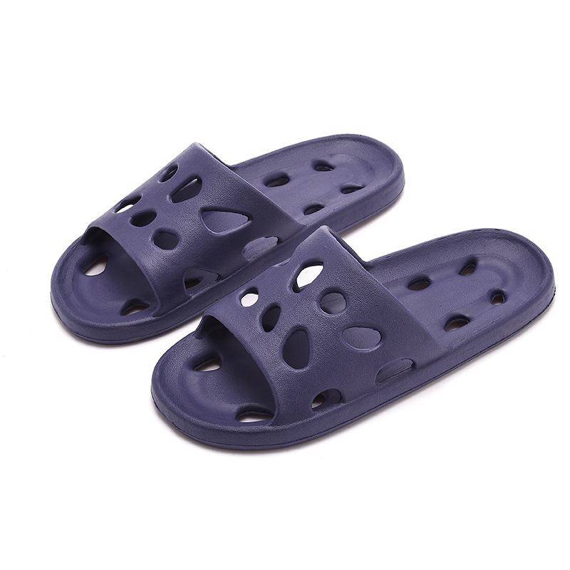 Badehaus-Käse-Duschpantoffeln, leichtes, wasserundurchlässiges Strand-Flip-Flop, schwimmendes Wasser, das schnell trocknet, Sandalen für Damen 44/45 dunkelblaue von Joom DACH
