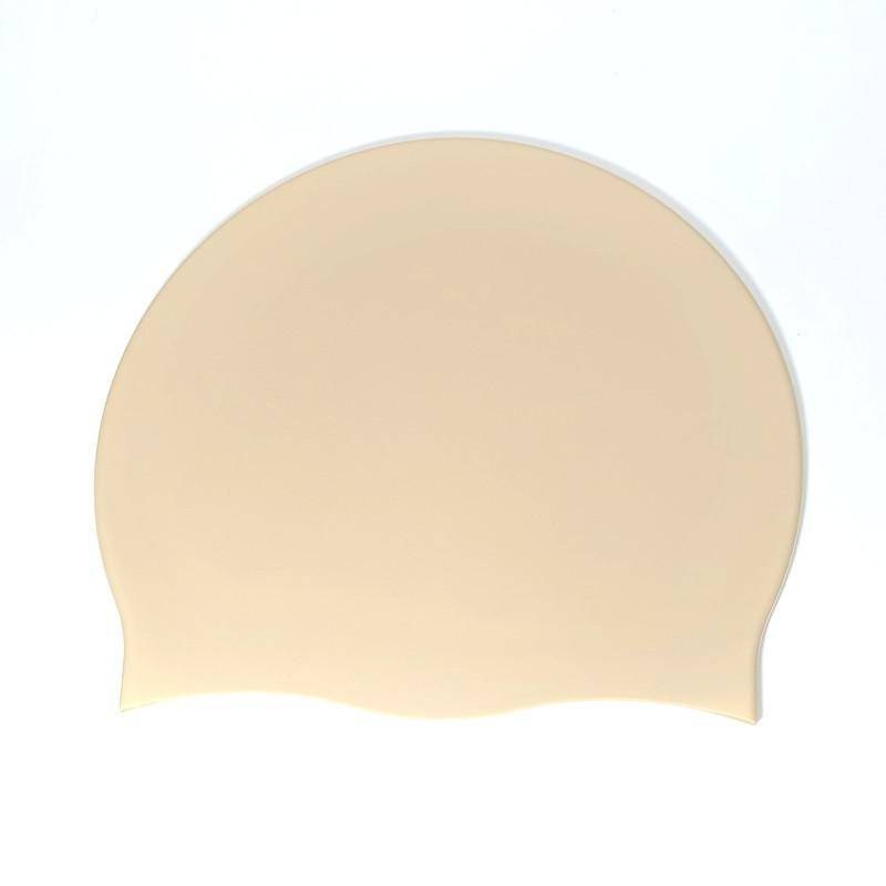 Badekappe für Damen und Herren, Kappe für sehr langes, dickes, lockiges Haar und Dreadlocks, Weaves, Zöpfe, Afros-Silikon, hält Ihr Haar trocken One Size beige von Joom DACH