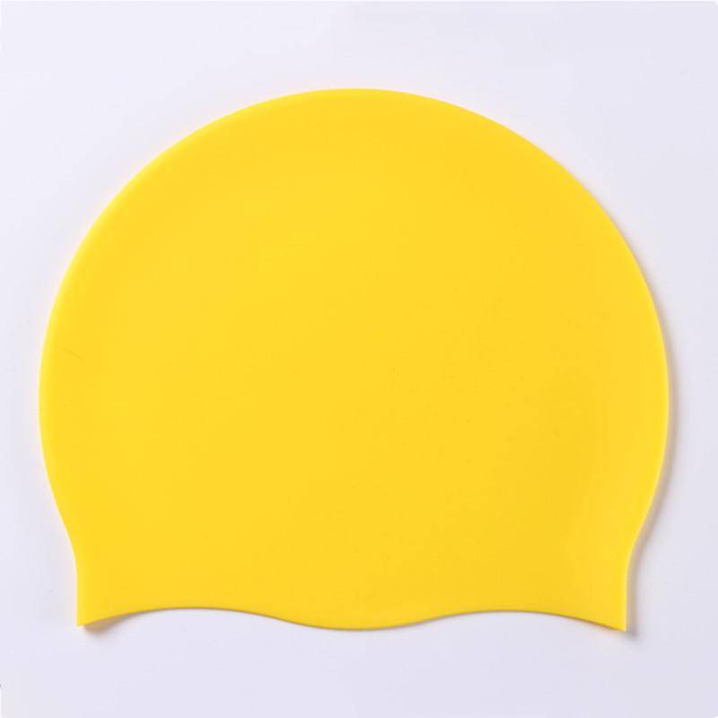 Badekappe für Damen und Herren, Kappe für sehr langes, dickes, lockiges Haar und Dreadlocks, Weaves, Zöpfe, Afros-Silikon, hält Ihr Haar trocken One Size gelb von Joom DACH