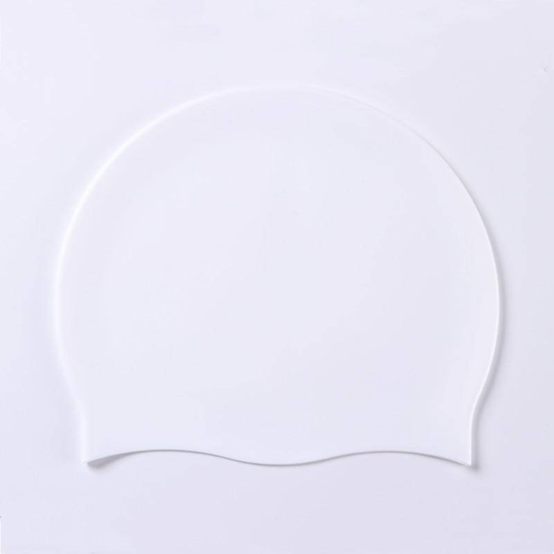 Badekappe für Damen und Herren, Kappe für sehr langes, dickes, lockiges Haar und Dreadlocks, Weaves, Zöpfe, Afros-Silikon, hält Ihr Haar trocken One Size weiß von Joom DACH