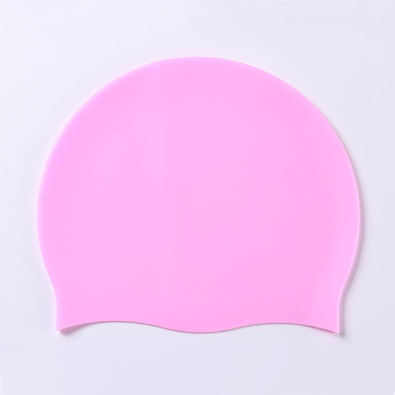 Badekappe für Damen und Herren, Kappe für sehr langes, dickes, lockiges Haar und Dreadlocks, Weaves, Zöpfe, Afros-Silikon, hält Ihr Haar trocken One Size rosa von Joom DACH