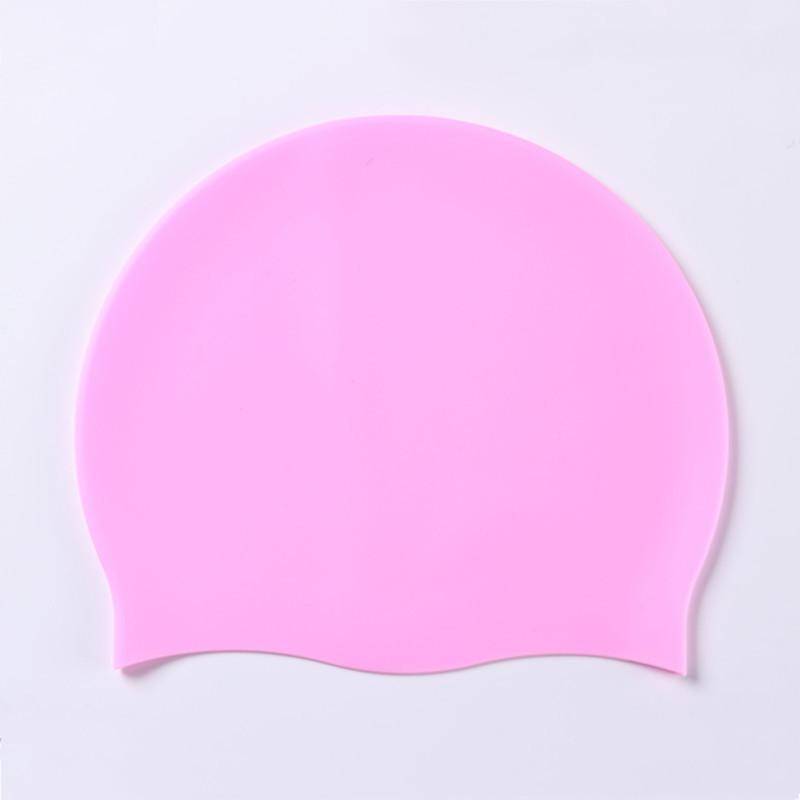 Badekappe für Damen und Herren, Kappe für sehr langes, dickes, lockiges Haar und Dreadlocks, Weaves, Zöpfe, Afros-Silikon, hält Ihr Haar trocken One Size rosa von Joom DACH