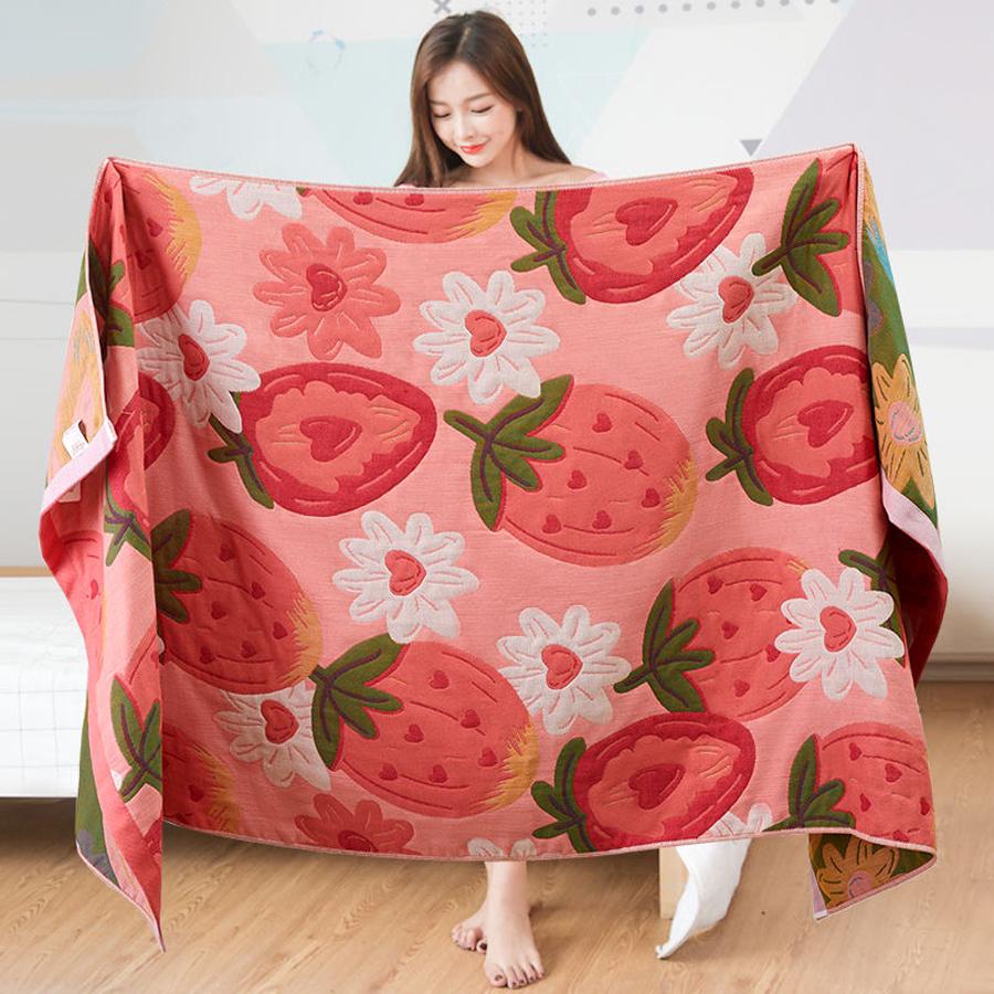 Badetuch Saugfähig Schnell Baumwollgarn Strandtuch, Jacquard Badetuch Weich Großes Tuch 80x160cm, Verschiedene Stile Blumendesign, 1 Stück von Joom DACH