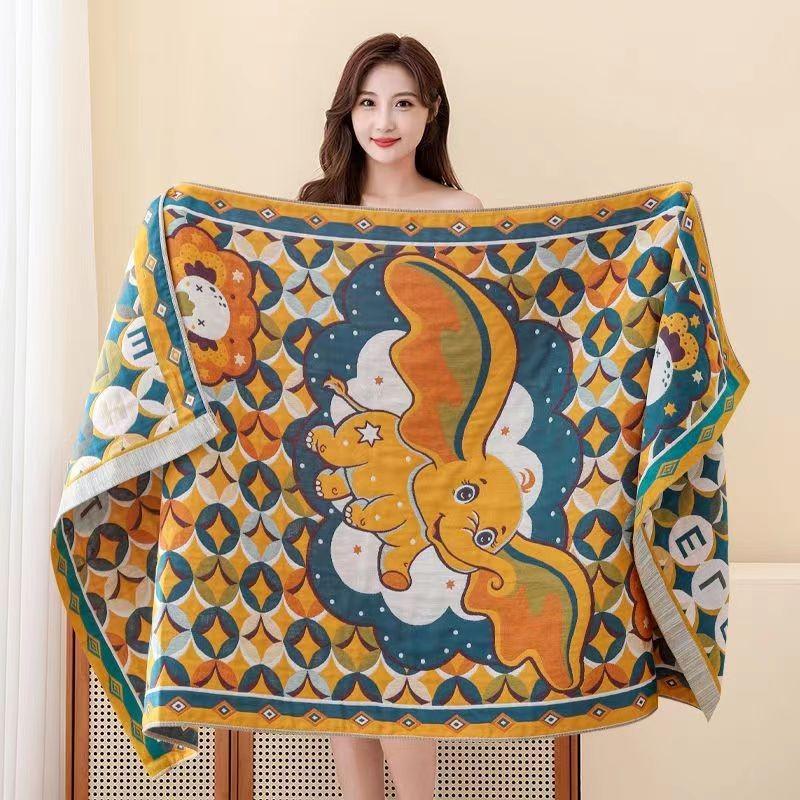 Badetuch Saugfähig Schnell Baumwollgarn Strandtuch, Jacquard Badetuch Weich Großes Tuch 80x160cm, Verschiedene Stile Blumendesign, 1 Stück von Joom DACH