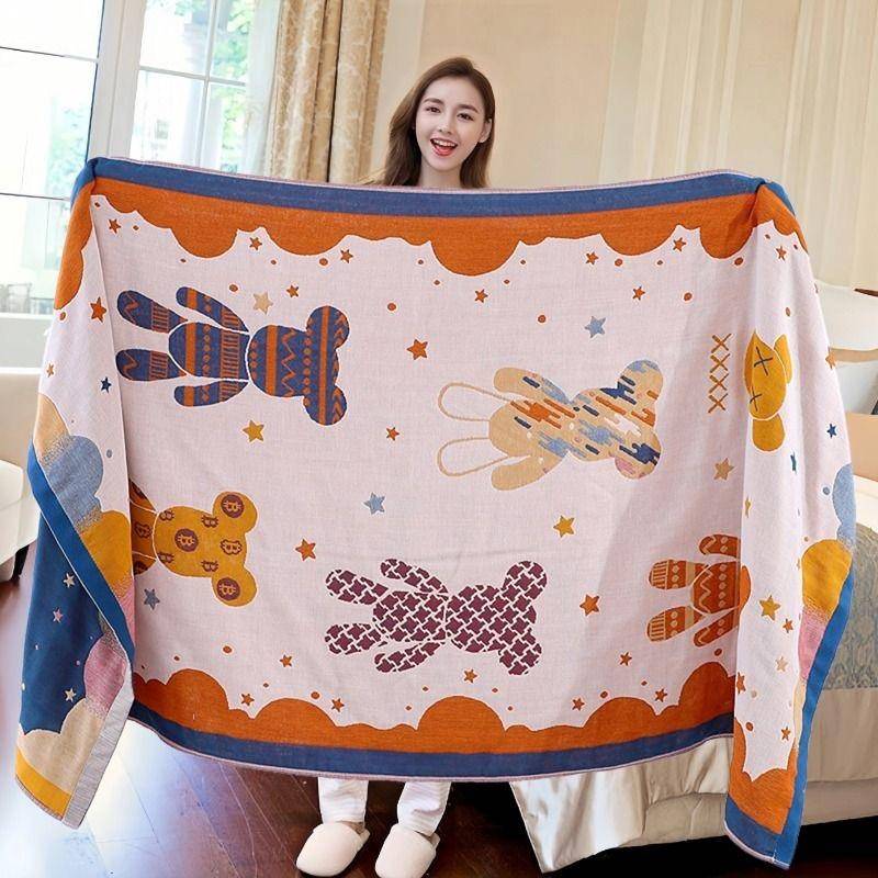 Badetuch Saugfähig Schnell Baumwollgarn Strandtuch, Jacquard Badetuch Weich Großes Tuch 80x160cm, Verschiedene Stile Blumendesign, 1 Stück von Joom DACH