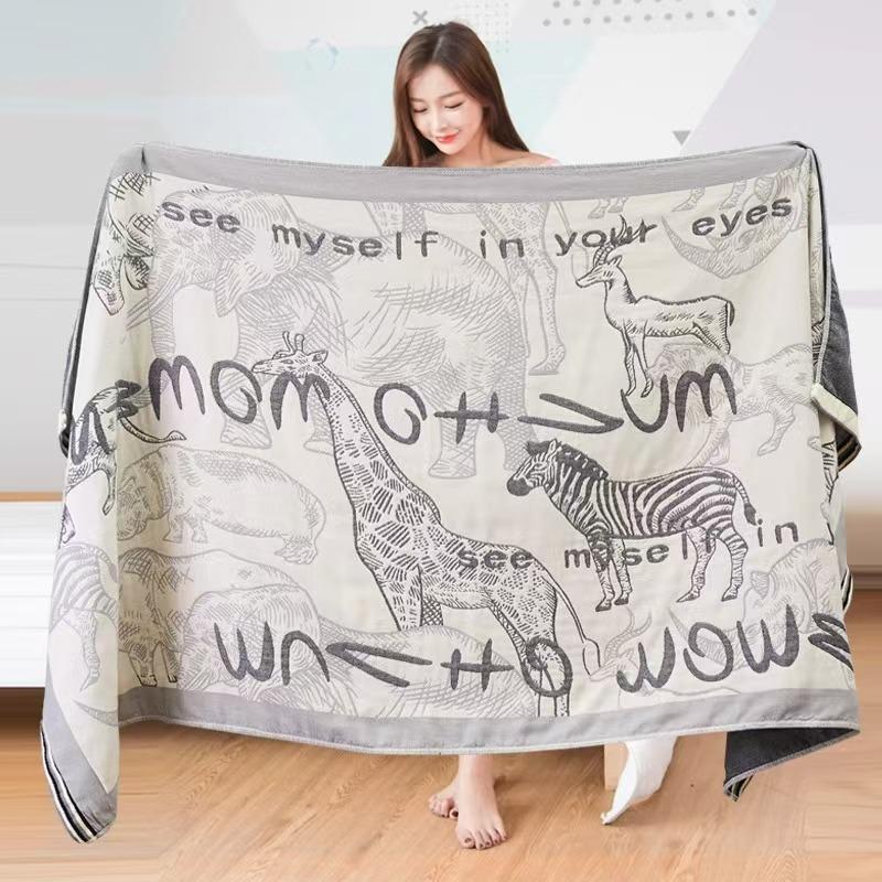 Badetuch Saugfähig Schnell Baumwollgarn Strandtuch, Jacquard Badetuch Weich Großes Tuch 80x160cm, Verschiedene Stile Blumendesign, 1 Stück von Joom DACH